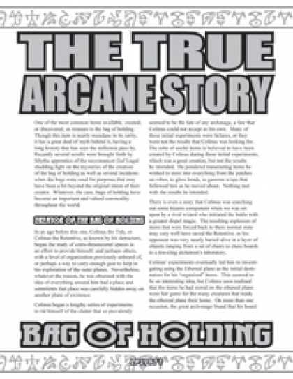 Role Playing Games - The True Arcane Story: Bag of Holding