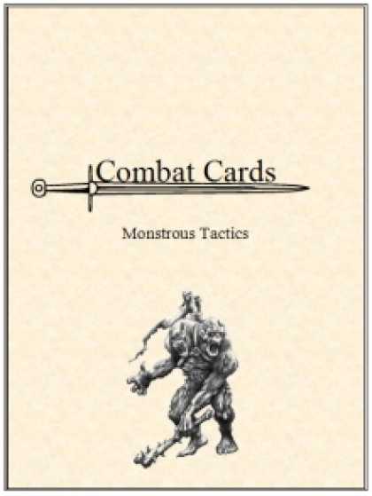 Role Playing Games - Combat Cards: Monstrous Tactics
