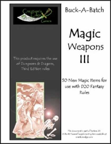 Role Playing Games - Buck-A-Batch: Magic Weapons III