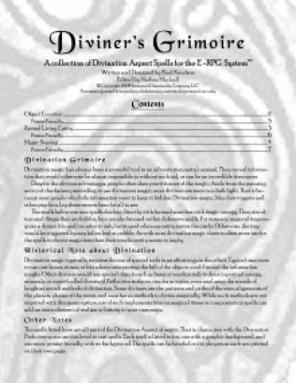 Role Playing Games - Diviner's Grimoire
