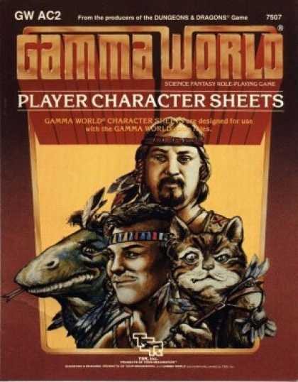 Role Playing Games - Gamma World PC Record Sheets
