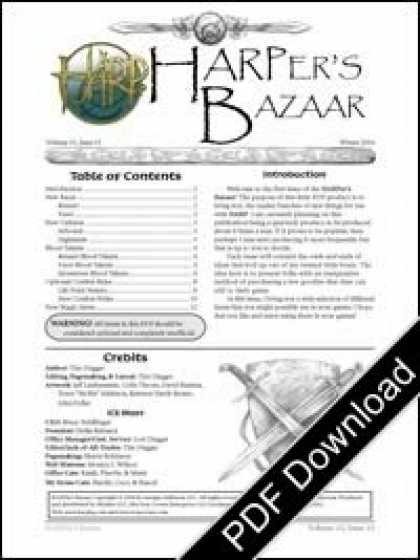 Role Playing Games - HARPer's Bazaar Vol #1 Issue #9