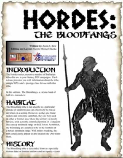 Role Playing Games - HORDES: The Bloodfang