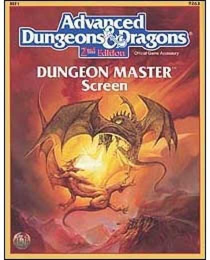 Role Playing Games - 2nd Edition AD&D Dungeon Master's Screen