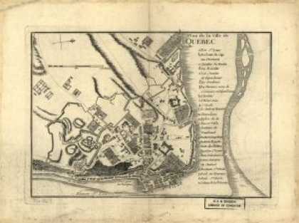 Role Playing Games - Antique Maps XXVI - Quebec of the 1700s