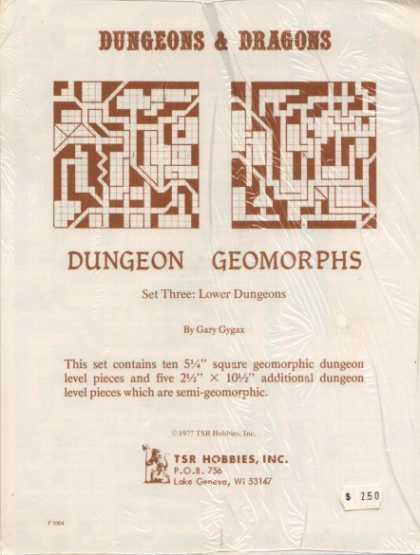 Role Playing Games - Dungeons & Dragons Lower Dungeons