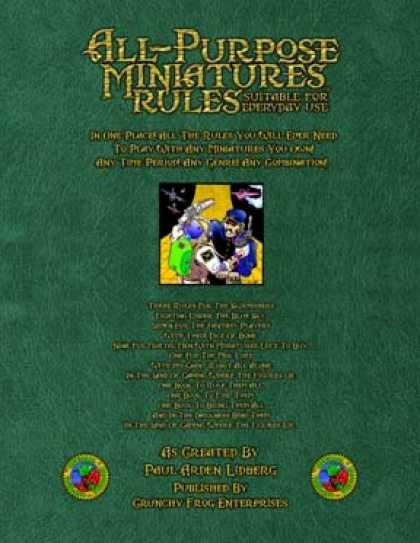 Role Playing Games - All-Purpose Miniatures Rules