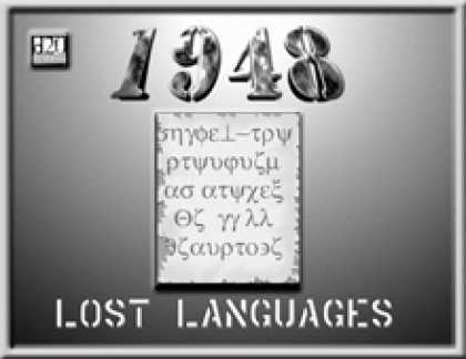 Role Playing Games - 1948: Lost Languages