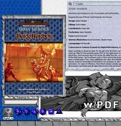 Role Playing Games - Dark Harbor Fantasy Grounds Adventure Conversion w/PDF