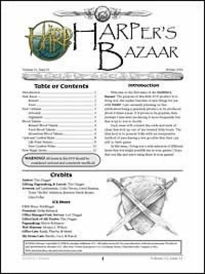 Role Playing Games - HARPer's Bazaar Vol #1 Issue #4