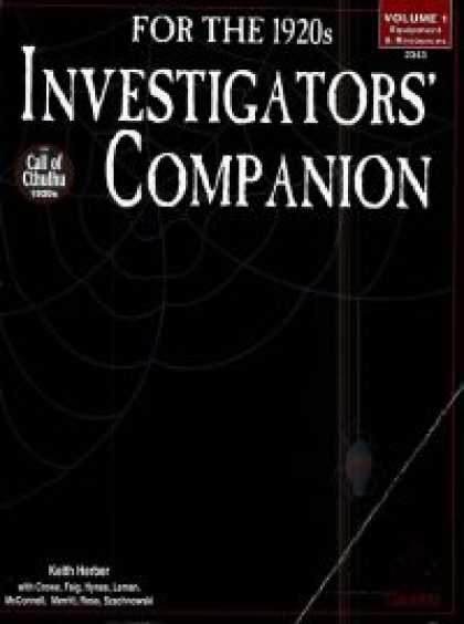 Role Playing Games - Investigator's Companion Vol. I
