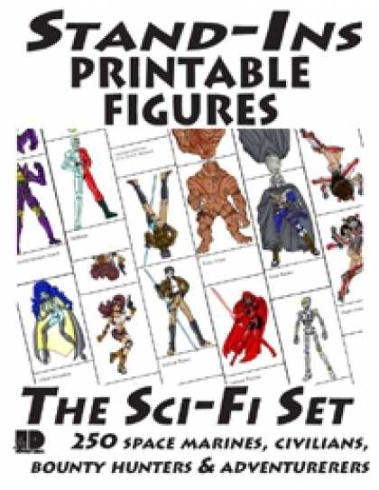 Role Playing Games - Stand-Ins Printable Figures - Sci-Fi Set #1