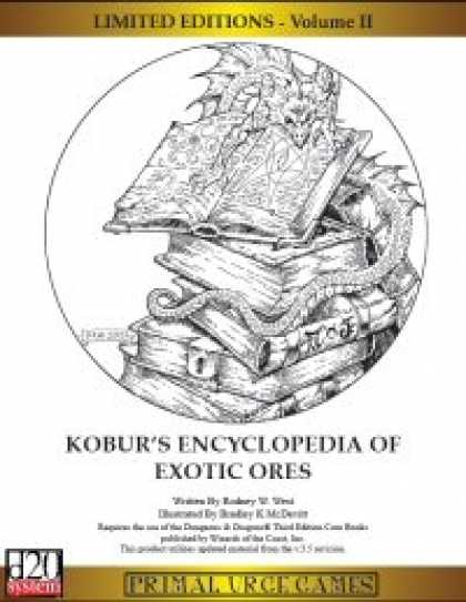 Role Playing Games - Limited Editions - Kobur's Encyclopedia of Exotic Ores