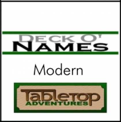 Role Playing Games - Deck O' Names - Modern