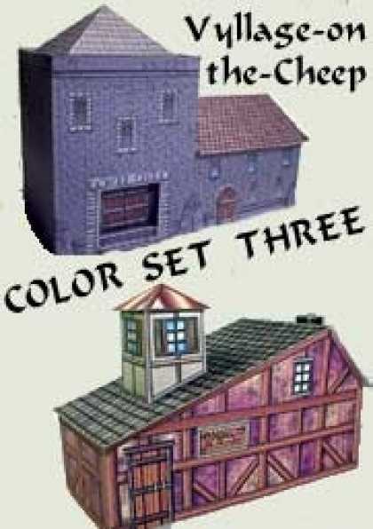 Role Playing Games - Vyllage-on-the-Cheep COLOR Buildings Set #3
