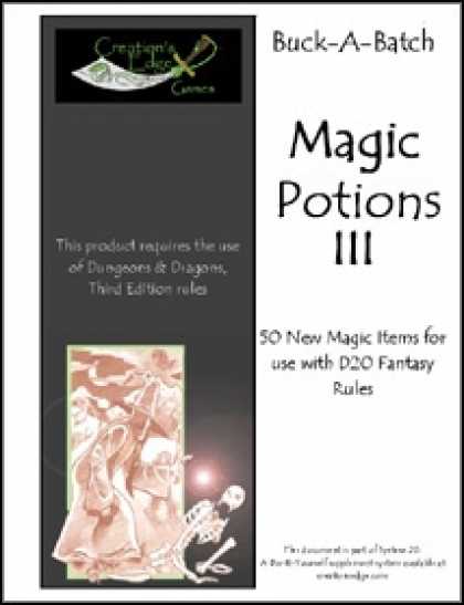 Role Playing Games - Buck-A-Batch: Magic Potions III