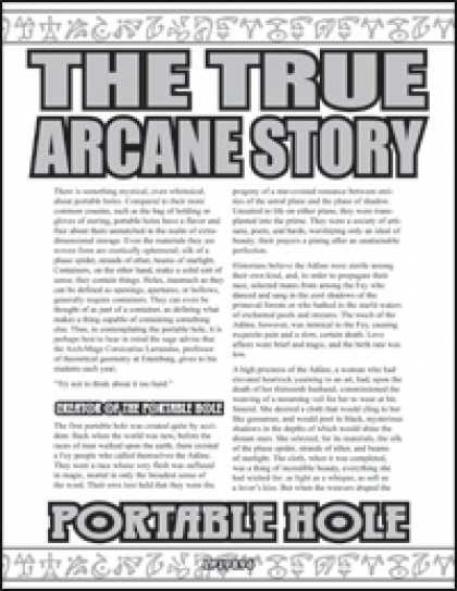 Role Playing Games - The True Arcane Story: Portable Hole