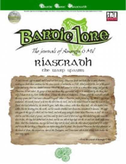 Role Playing Games - Bardic Lore: Riastradh