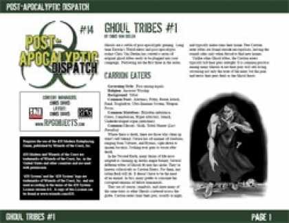 Role Playing Games - Post-Apocalyptic Dispatch (#14): Ghoul Tribes #1