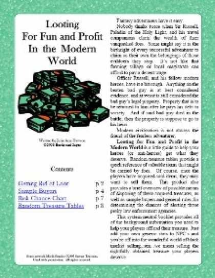 Role Playing Games - Looting for Fun and Profit