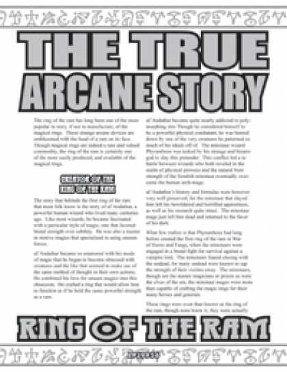 Role Playing Games - The True Arcane Story: Ring of the Ram