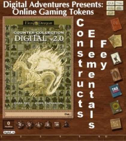 Role Playing Games - Online Gaming Tokens Pack #7: Constructs, Elementals, & Fey