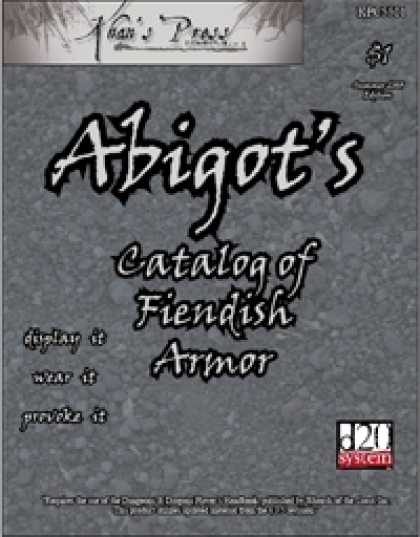 Role Playing Games - Abigot's Catalog of Fiendish Armor