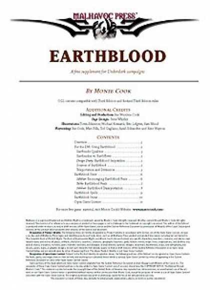 Role Playing Games - Earthblood