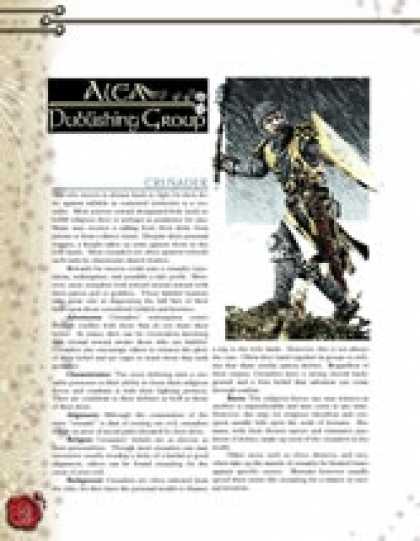 Role Playing Games - Crusader Subclass ($1.00)