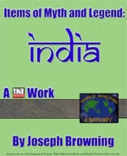 Role Playing Games - World Building Library: Items of Myth and Legend: India