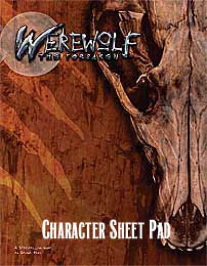 Role Playing Games - Werewolf: The Forsaken Character Sheet Pad