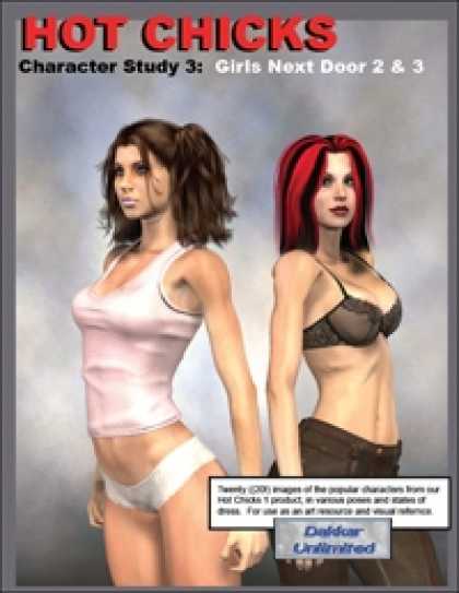 Role Playing Games - Hot Chicks Character Sketches 3: Girls Next Door 2 & 3