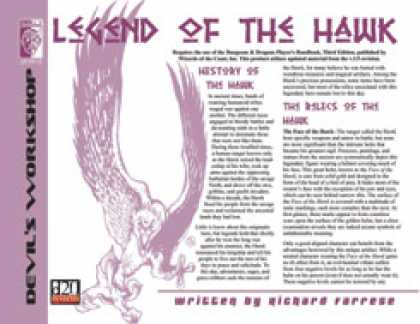 Role Playing Games - Lost Relics: Legend of the Hawk
