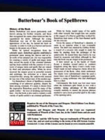 Role Playing Games - Lost Books 10: Butterboar's Book of Spellbrews