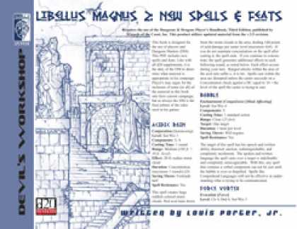 Role Playing Games - Libellus Magnus 2: Spells & Feats