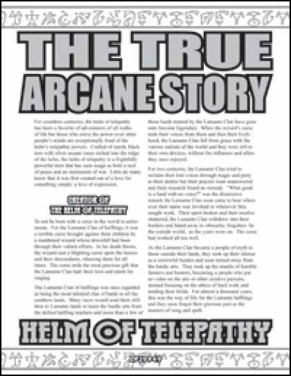 Role Playing Games - The True Arcane Story: Helm of Telepathy