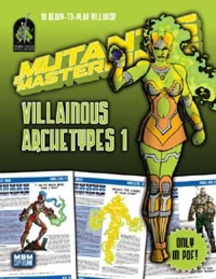 Role Playing Games - Mutants & Masterminds Villainous Archetypes 1