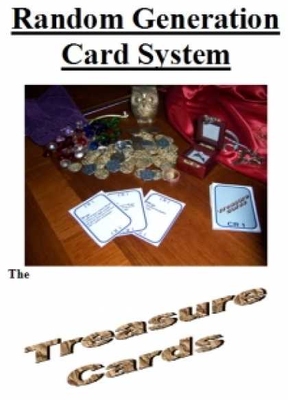 Role Playing Games - Random Generation Card System: The Treasure Cards