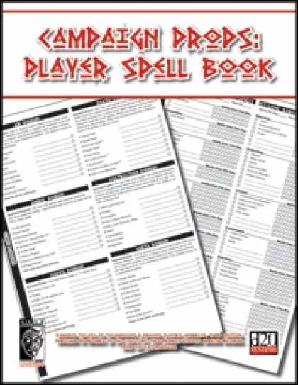 Role Playing Games - Character Props: Player Spell Book