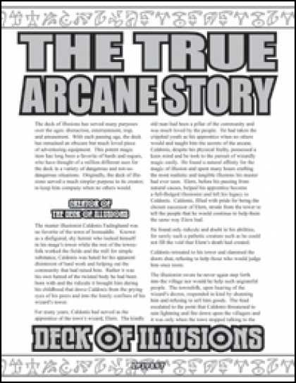 Role Playing Games - The True Arcane Story: Deck of Illusions