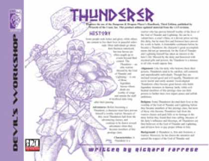 Role Playing Games - Lost Classes: Thunderer