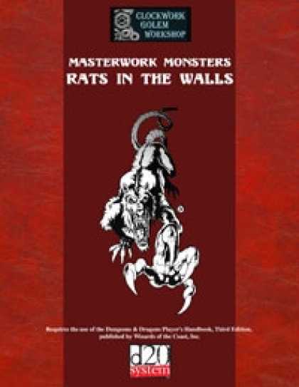 Role Playing Games - Masterwork Monsters: Rats in the Walls