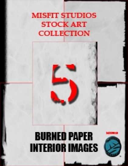Role Playing Games - Misfit Studios Stock Background 5: Burned Paper