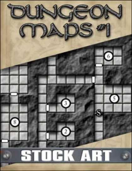 Role Playing Games - STOCK ART: Dungeon Maps #1