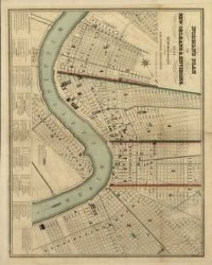 Role Playing Games - Antique Maps XXX - New Orleans of the 1800s