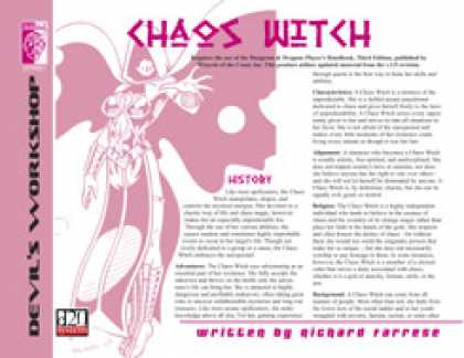 Role Playing Games - Lost Classes: Chaos Witch