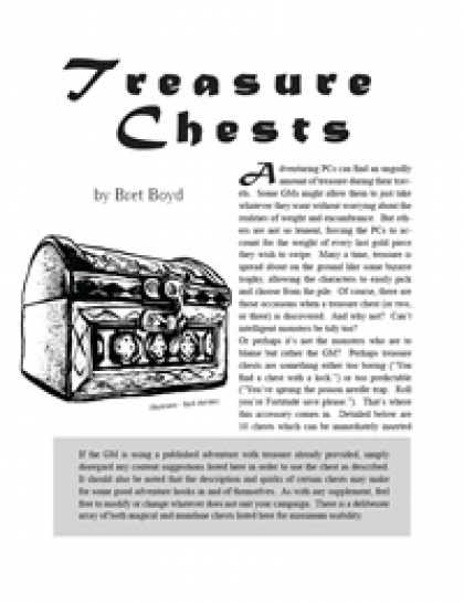 Role Playing Games - Treasure Chests