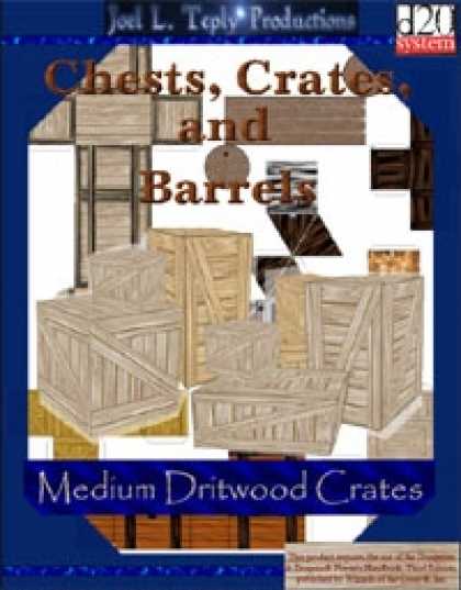 Role Playing Games - Chests, Crates, and Barrels Collection: Medium Driftwood Crates
