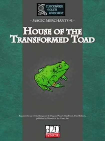 Role Playing Games - Magic Merchants 01: House of the Transformed Toad