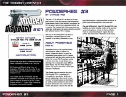 Role Playing Games - Modern Dispatch (#107): Powderkeg #3